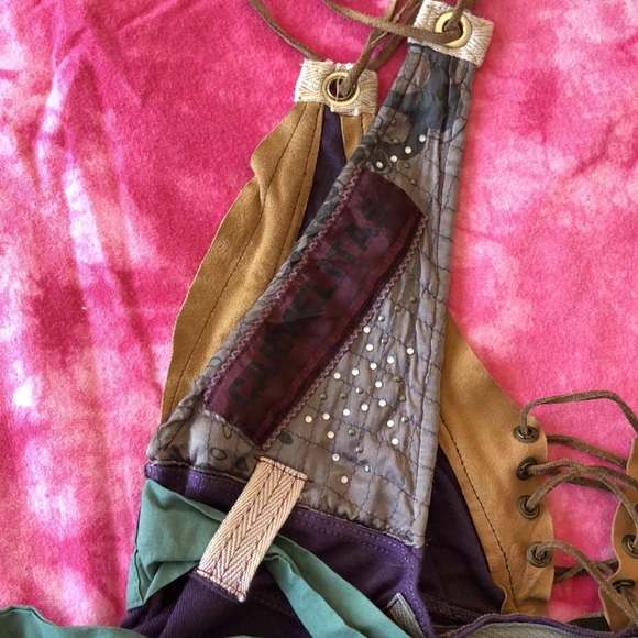 Early 2000s Thrifted Multi-Fabric Top - Picture 4 of 8